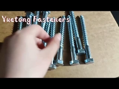 Tòa nhà mạ kẽm Din571 Hex Head Gỗ Vít mạ kẽm trắng