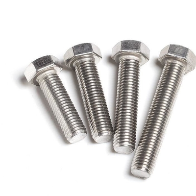 Chốt nối Full Thread kẽm màu trắng lớp 4.8 Hex Bolt DIN933 M5-M24