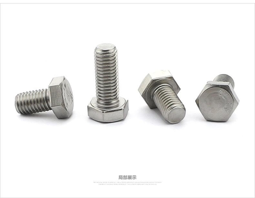 Thang 4.8 DIN933 8x20mm Bốt đầu hex đen đầy đủ thép carbon trục mạ kẽm