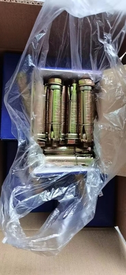 Cửa Anchor Bolts với ba hoặc bốn PC Loose Bolt Shield Anchor Yellow Zinc Plated tường sửa bó