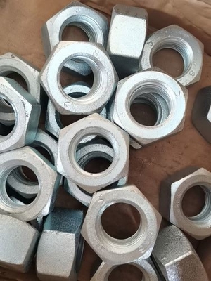 Hex hạt 4.8/8.8 lớp kẽm trồng thép carbon HDG hạt nhà máy