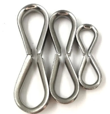 Rigging Marine Grade Stainless Steel Wire Rope Thumb European Commercial M8 Type