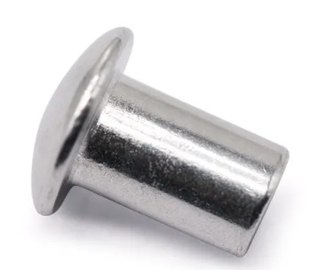 Ss304 Ss316 12mm 10mm Flat Head Semi Tubular Rivets Round Head Hollow Rivets