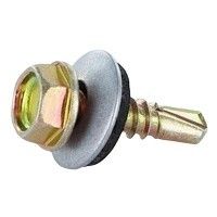 Màu sắt kẽm Hexagonal khoan đuôi tự chạm ốc vít Dovetail