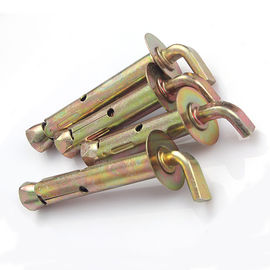 Thép Carbon M10 L Hook Sleeve Anchor Bolts Màu vàng