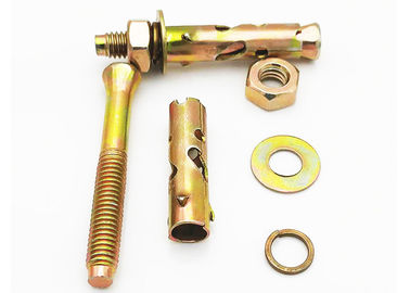 màu vàng / trắng kẽm trồng Anchor Bolt Antiskid Shark Fin loại M6 kẽm trồng hoàn thành