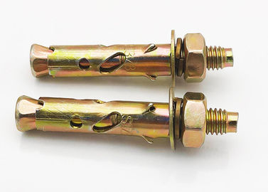 màu vàng / trắng kẽm trồng Anchor Bolt Antiskid Shark Fin loại M6 kẽm trồng hoàn thành
