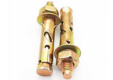 Lớp 4,8 Chống trượt Vây cá mập Mở rộng Neo Bolt Thép carbon Mạ kẽm màu vàng