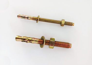 Kim loại Anchor bu lông thép carbon màu vàng Vật liệu sắt ốc ốc cho các kết nối xây dựng
