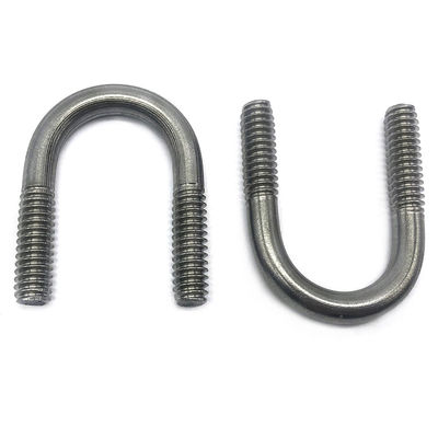 Công cụ phần cứng M6 Mạ kẽm U Bolt thép carbon trắng với đai ốc Hex