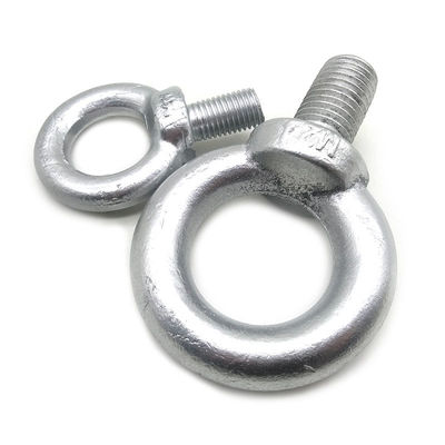 Thép carbon Thép không gỉ Thép khác nhau DIN580 Eye Bolt Kết thúc sáng