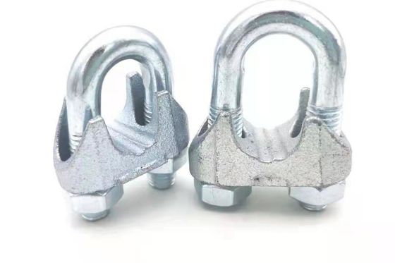 Din741 Clip dây thừng kim loại Sắt đúc với U Bolt kẽm 6mm