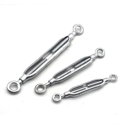 Phần cứng Din 1480 Công cụ gian lận Turnbuckle Điện hóa thép mạ kẽm nhúng nóng M6