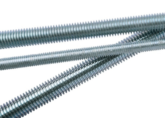 Xây dựng Full Thread Blue White Zinc Q195 Carbon Steel DIN 975 Thang dây M6 * 1m