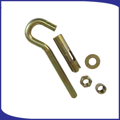 Loại J Hook Ring M8 Sleeve Anchor Bolts Stained Carbon
