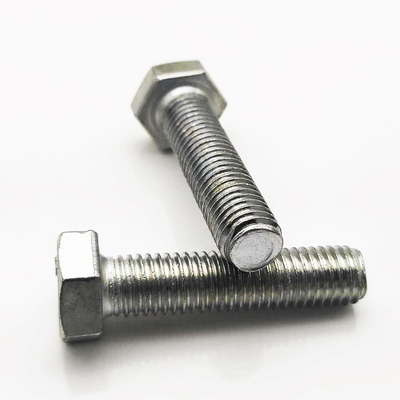 Các tòa nhà mạ kẽm Din 933 Carbon Steel Hexagon Bolt M3-M56 mạ kẽm
