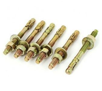 Nêm M12x100 thông qua thép cacbon bê tông neo bu lông