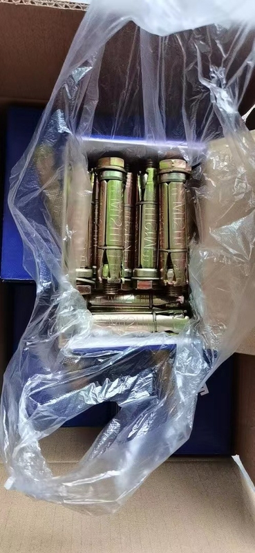 Cửa Anchor Bolts với ba hoặc bốn PC Loose Bolt Shield Anchor Yellow Zinc Plated tường sửa bó