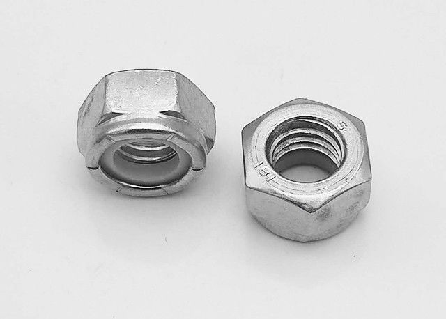 Lock-nut Màu vàng mạ kẽm Hex Hex Nuts, Số liệu trước Torque Lock Nut M3 - M64