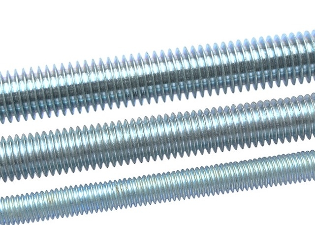 Xây dựng Full Thread Blue White Zinc Q195 Carbon Steel DIN 975 Thang dây M6 * 1m