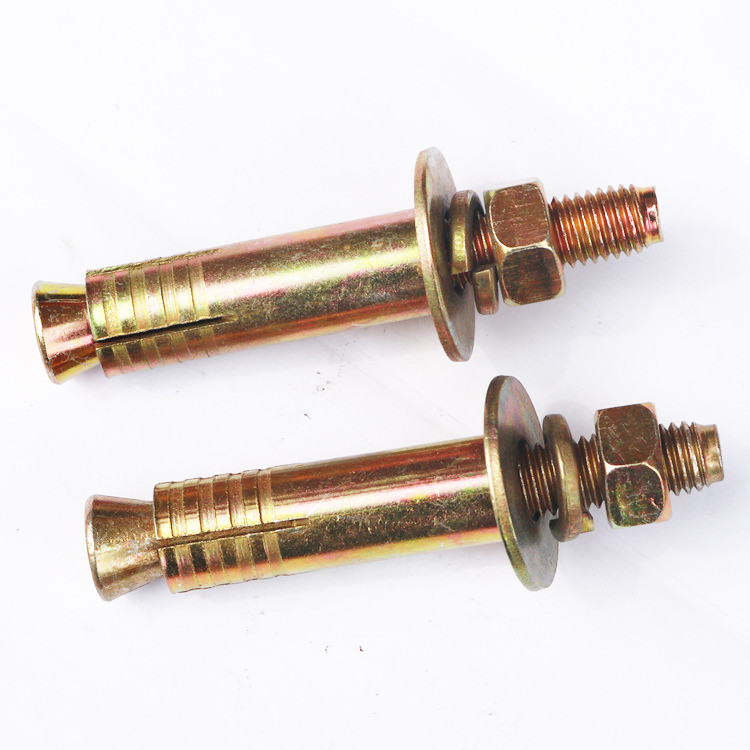 Xăng M10 Anchor Expansion Bolt Yellow Zinc Plated Grade 4.8 Carbon Steel